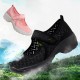 Women Mesh Breathable Hook Loop Platform Casual Sport Shoes