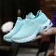 Women Light Mesh Walking Casual Comfy Slip On Sneakers