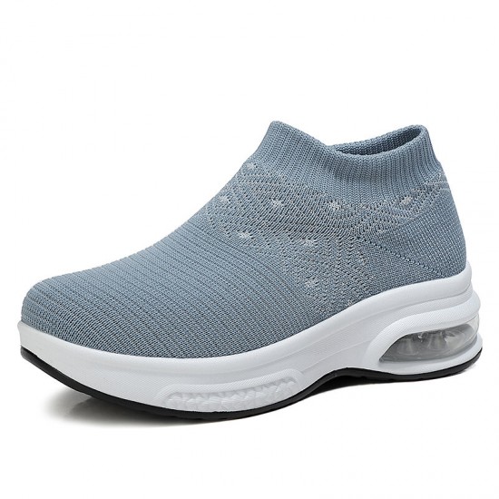 Women Casual Knitted Sports Simplicity Comfortable Running Shoes